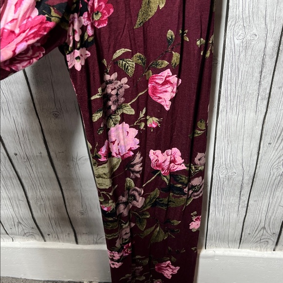 Maggie Fit floral wide leg jumpsuit size XL - Picture 4 of 9